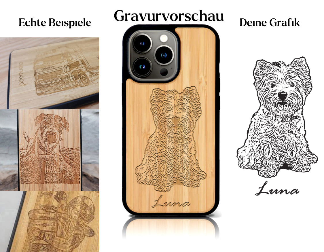 INDIVIDUEL iPhone 15 Pro Max bambou plastique